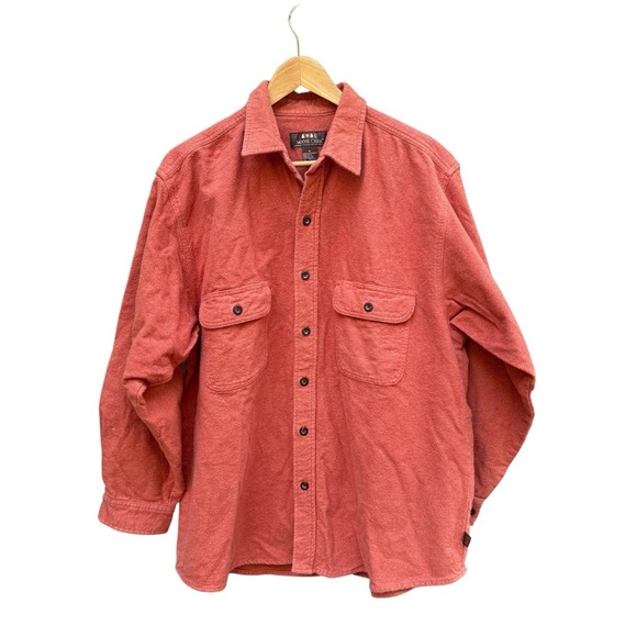 Vtg Moose Creek Men’s Flannel Shirt Size XL Heavyweight Red Chamois Outdoors - Picture 2 of 11